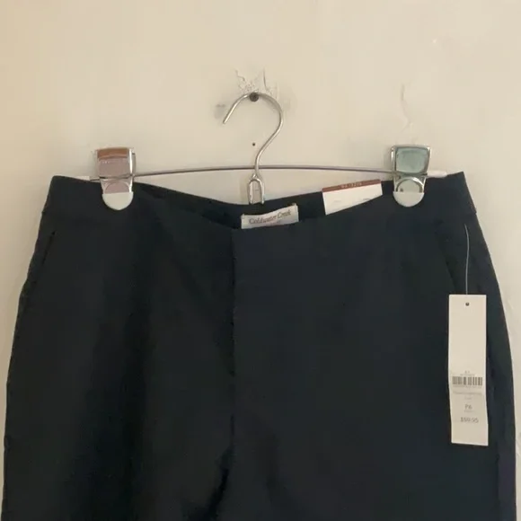 Coldwater Creek Natural Fit Cropped Pants, Size 6P, Black, NWT - Picture 5 of 11